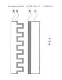 Nano-imprinting method using material having surface energy diagram and image