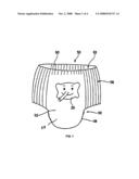 Diaper Including Ink-Printed Substrate Web diagram and image