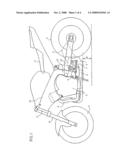 Exhaust system for saddle-ride type vehicle diagram and image