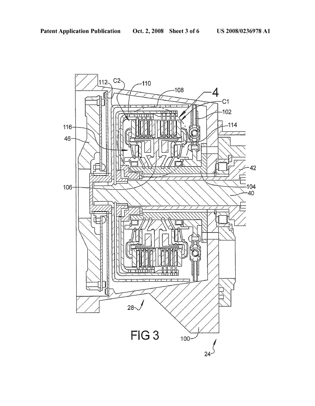 DUAL CLUTCH WITH COOLING DISTRIBUTION RESERVOIR CHAMBERS - diagram, schematic, and image 04