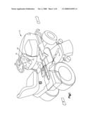 Switch assembly having a mechanically actuated override diagram and image