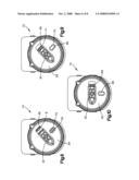 Switch assembly having a mechanically actuated override diagram and image