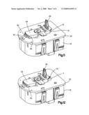 Switch assembly having a mechanically actuated override diagram and image