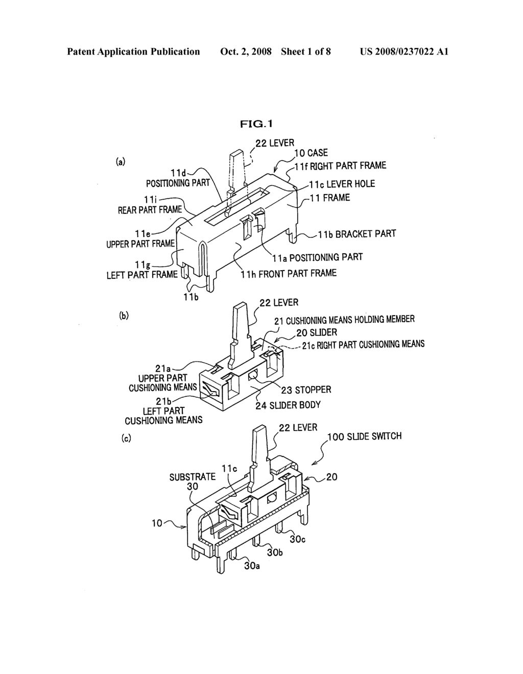 Cushioning Means Holding Member, and Slide Switch Including the Same - diagram, schematic, and image 02