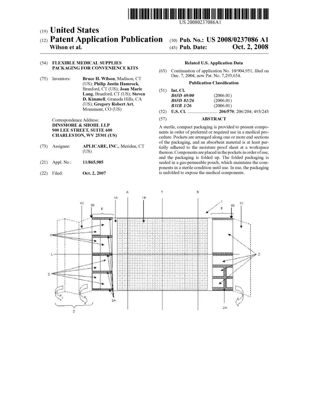 Flexible Medical Supplies Packaging for Convenience Kits - diagram, schematic, and image 01