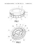 CAP FOR BOTTLES CONTAINING EDIBLE OIL AND OTHER FOOD LIQUIDS diagram and image