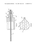 Atomizing device with precisely aligned liquid tube and method of manufacture diagram and image