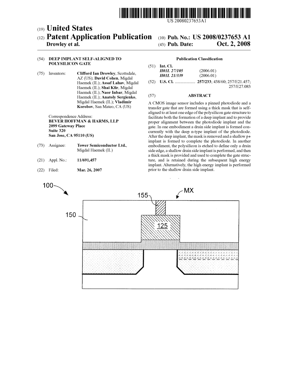 Deep Implant Self-Aligned To Polysilicon Gate - diagram, schematic, and image 01