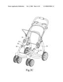 Collapsible stroller diagram and image