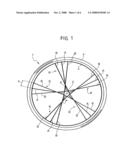 SPOKED WHEEL FOR A BICYCLE diagram and image