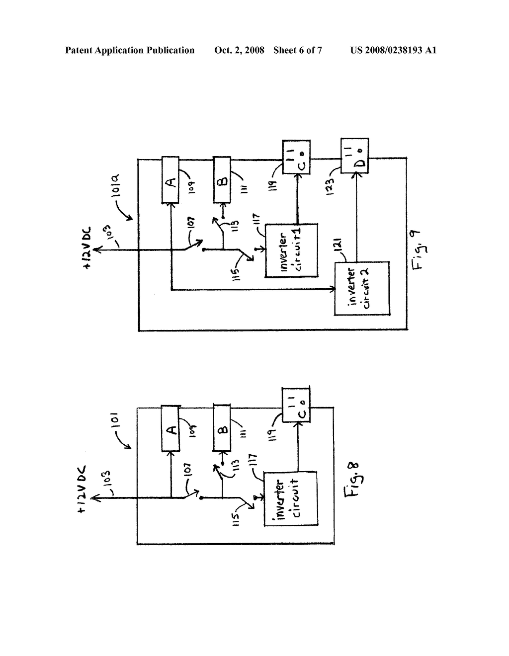 Auto (Car) inverter, & auto timer, with always-on and timed sockets and outlets - diagram, schematic, and image 07