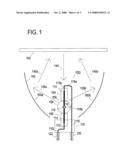 Temperature reduction for top pinch of arc lamp diagram and image