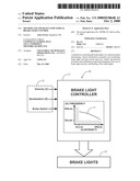 METHOD AND APPARATUS FOR VEHICLE BRAKE LIGHT CONTROL diagram and image