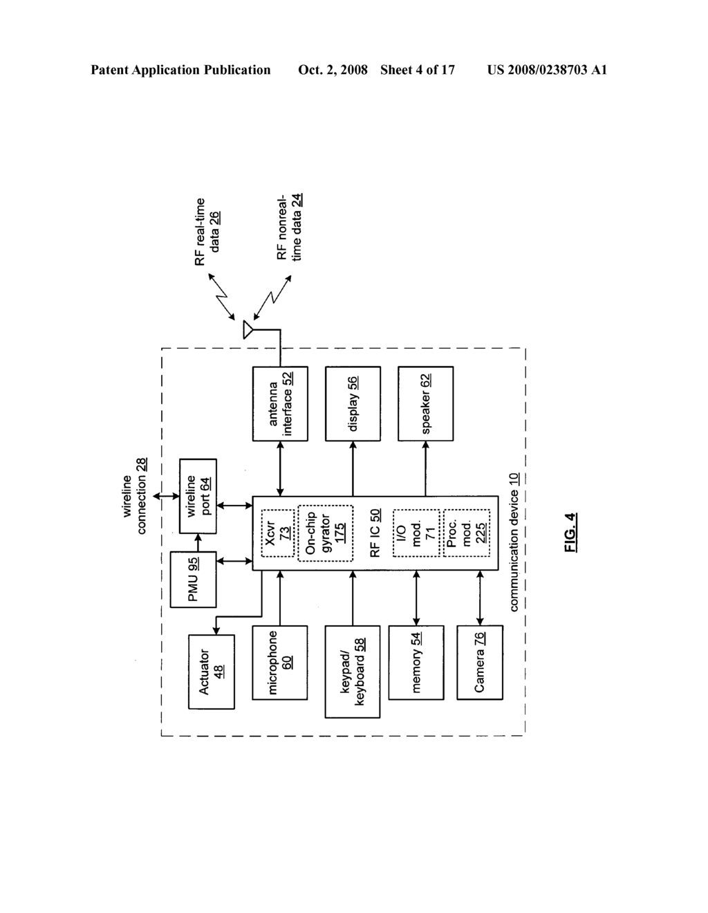 Wireless communication device with RF integrated circuit having an on-chip gyrator - diagram, schematic, and image 05