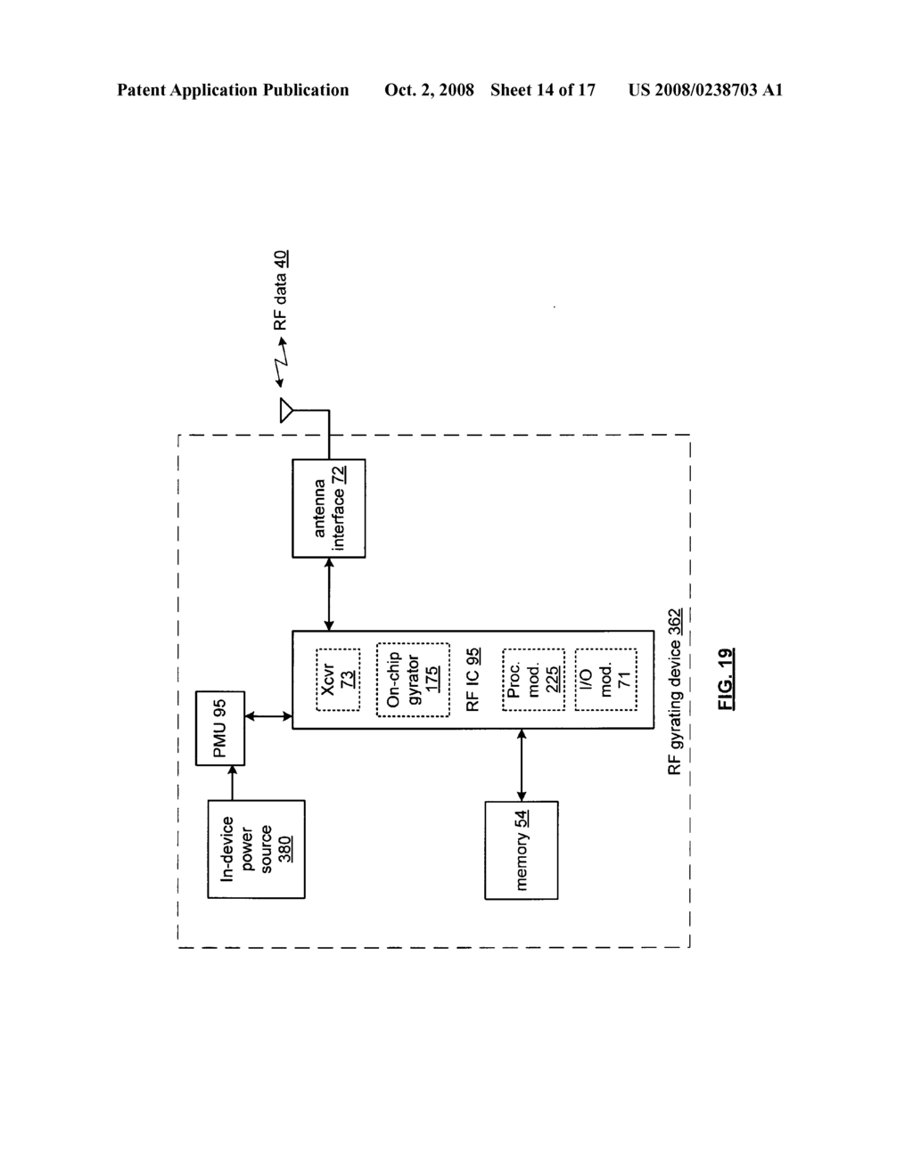 Wireless communication device with RF integrated circuit having an on-chip gyrator - diagram, schematic, and image 15