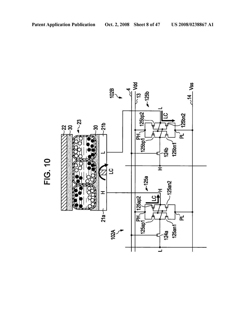 Electrophoretic display device, method of driving electrophoretic device, and electronic apparatus - diagram, schematic, and image 09