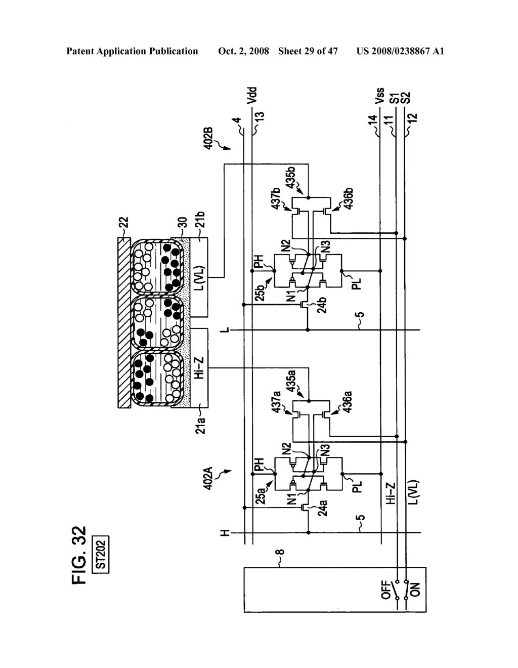 Electrophoretic display device, method of driving electrophoretic device, and electronic apparatus - diagram, schematic, and image 30