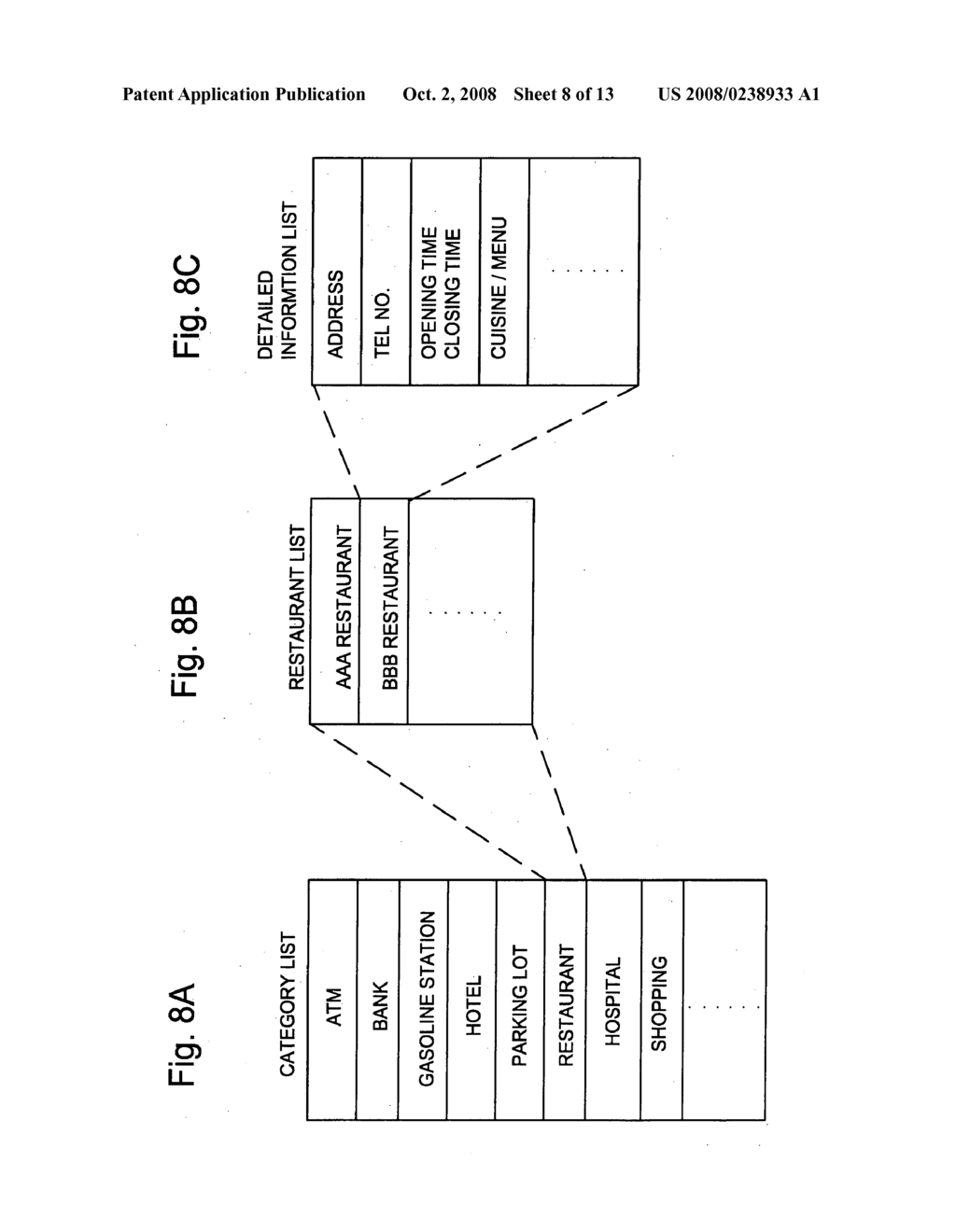 Display method and apparatus for adjusting contrast of map elements for navigation system - diagram, schematic, and image 09