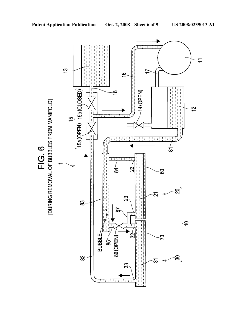 LIQUID DISCHARGING HEAD, LIQUID DISCHARGING APPARATUS, AND BUBBLE REMOVING METHOD FOR THE LIQUID DISCHARGING APPARATUS - diagram, schematic, and image 07