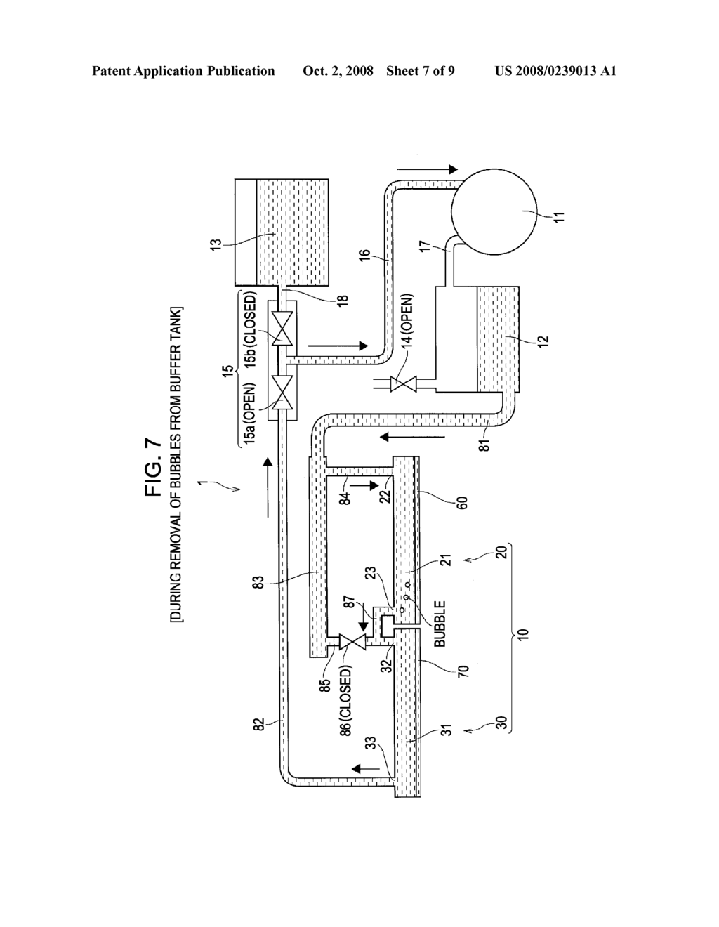 LIQUID DISCHARGING HEAD, LIQUID DISCHARGING APPARATUS, AND BUBBLE REMOVING METHOD FOR THE LIQUID DISCHARGING APPARATUS - diagram, schematic, and image 08