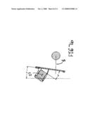 Head-mounted rear vision system diagram and image