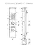 Ergonomic lay flat folding remote control with keyboard diagram and image