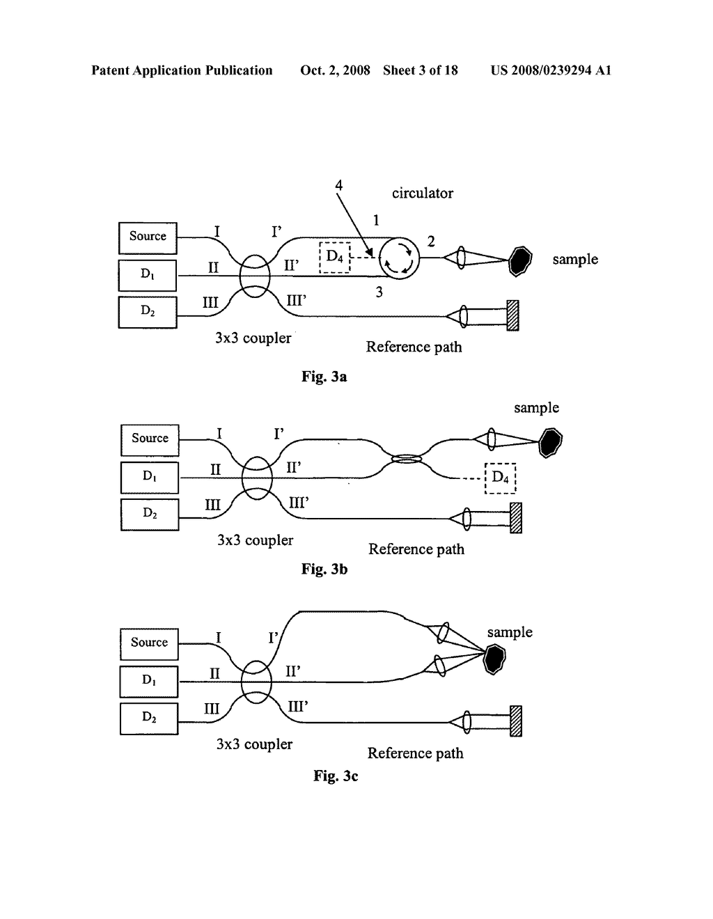 High efficiency balanced detection interferometer - diagram, schematic, and image 04