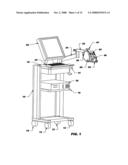 Confocal microscope for imaging of selected locations of the body of a patient diagram and image