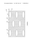 Plastic sheets with lenticular lens arrays diagram and image