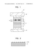 Magneto-resistance effect element, magnetic head, magnetic recording/reproducing device and method for manufacturing a magneto-resistance effect element diagram and image