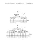 CELL ARRAY OF SEMICONDUCTOR MEMORY DEVICE AND METHOD OF DRIVING THE SAME diagram and image