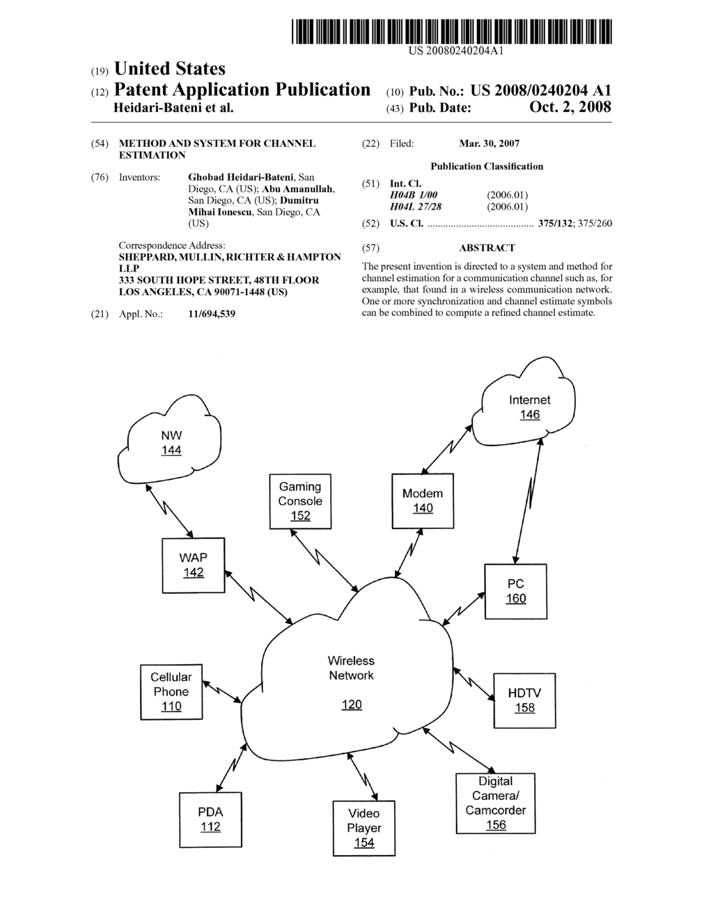 METHOD AND SYSTEM FOR CHANNEL ESTIMATION - diagram, schematic, and image 01