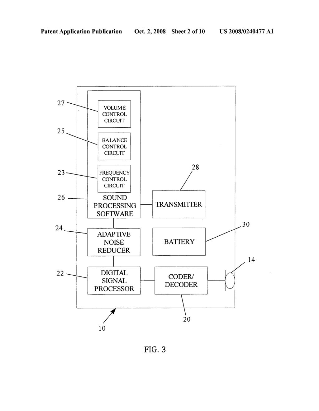 Wireless multiple input hearing assist device - diagram, schematic, and image 03