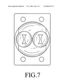 Extrusion die with extrusion ports having a shaped extrusion outlet diagram and image