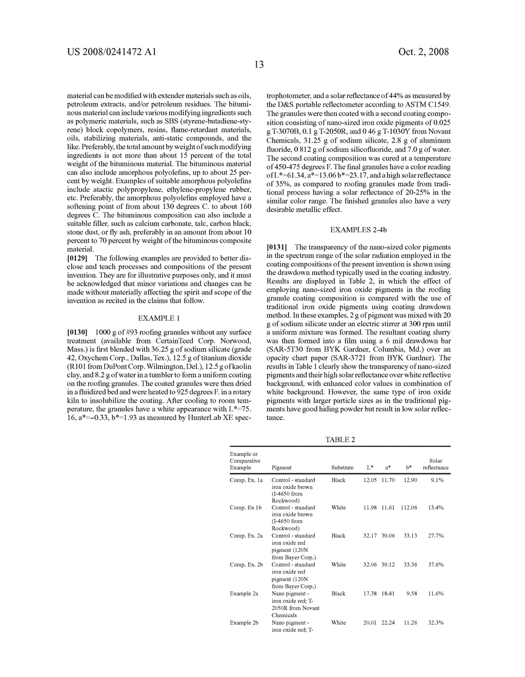 SOLAR HEAT-REFLECTIVE ROOFING GRANULES, SOLAR HEAT-REFLECTIVE SHINGLES, AND PROCESS FOR PRODUCING SAME - diagram, schematic, and image 15