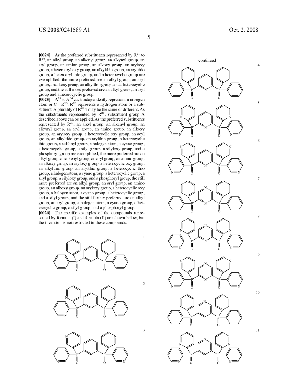 ORGANIC ELECTROLUMINESCENT DEVICE - diagram, schematic, and image 06