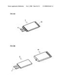 Packaging material for flat electrochemical cell diagram and image