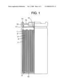 LITHIUM SECONDARY BATTERY diagram and image