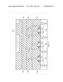 METHOD FOR SELECTIVELY ETCHING PORTIONS OF A LAYER OF MATERIAL BASED UPON A DENSITY OR SIZE OF SEMICONDUCTOR FEATURES LOCATED THEREUNDER diagram and image