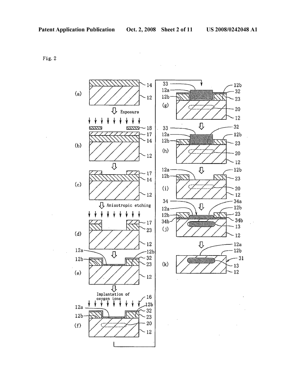 METHOD FOR MANUFACTURING SOI SUBSTRATE - diagram, schematic, and image 03