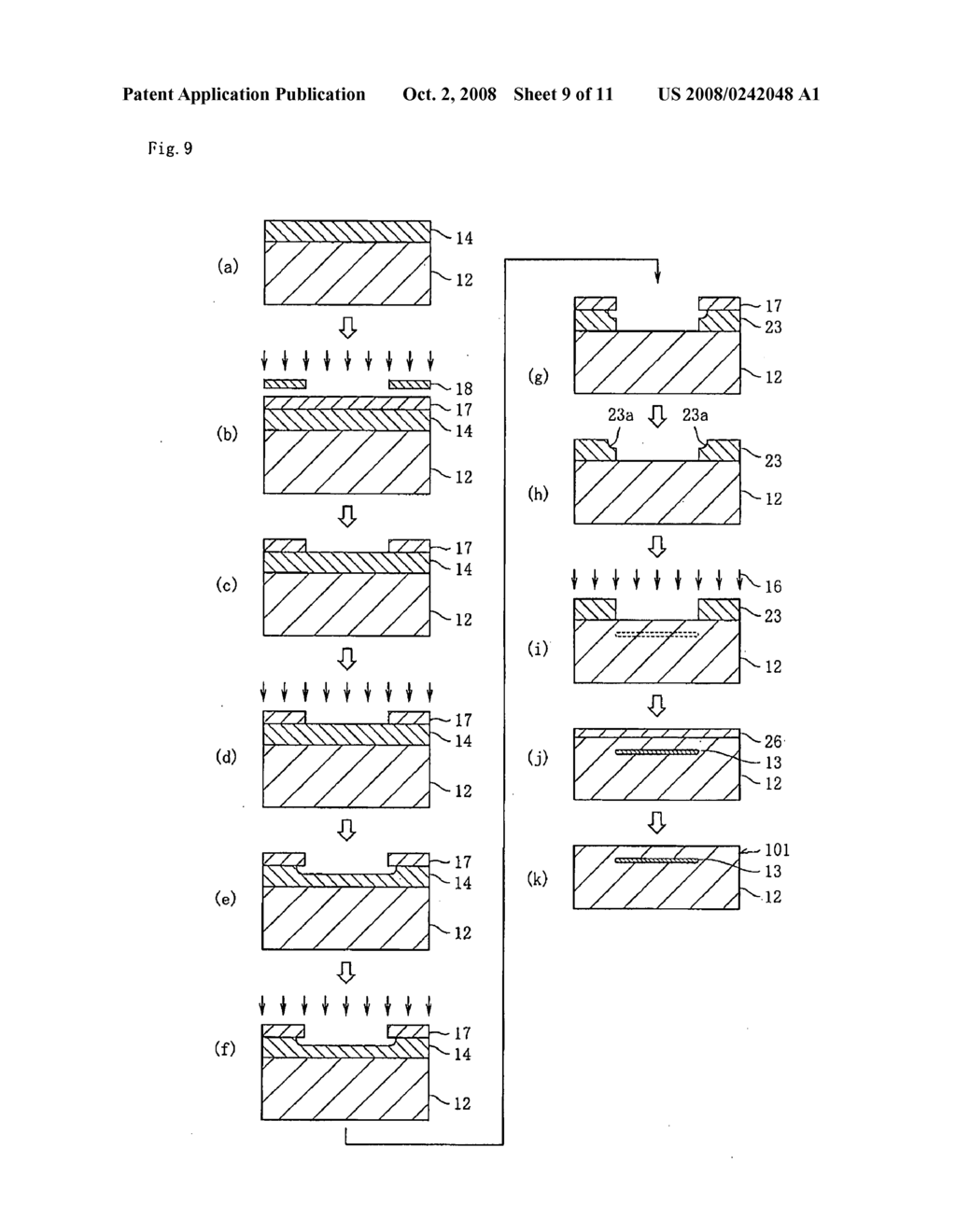 METHOD FOR MANUFACTURING SOI SUBSTRATE - diagram, schematic, and image 10