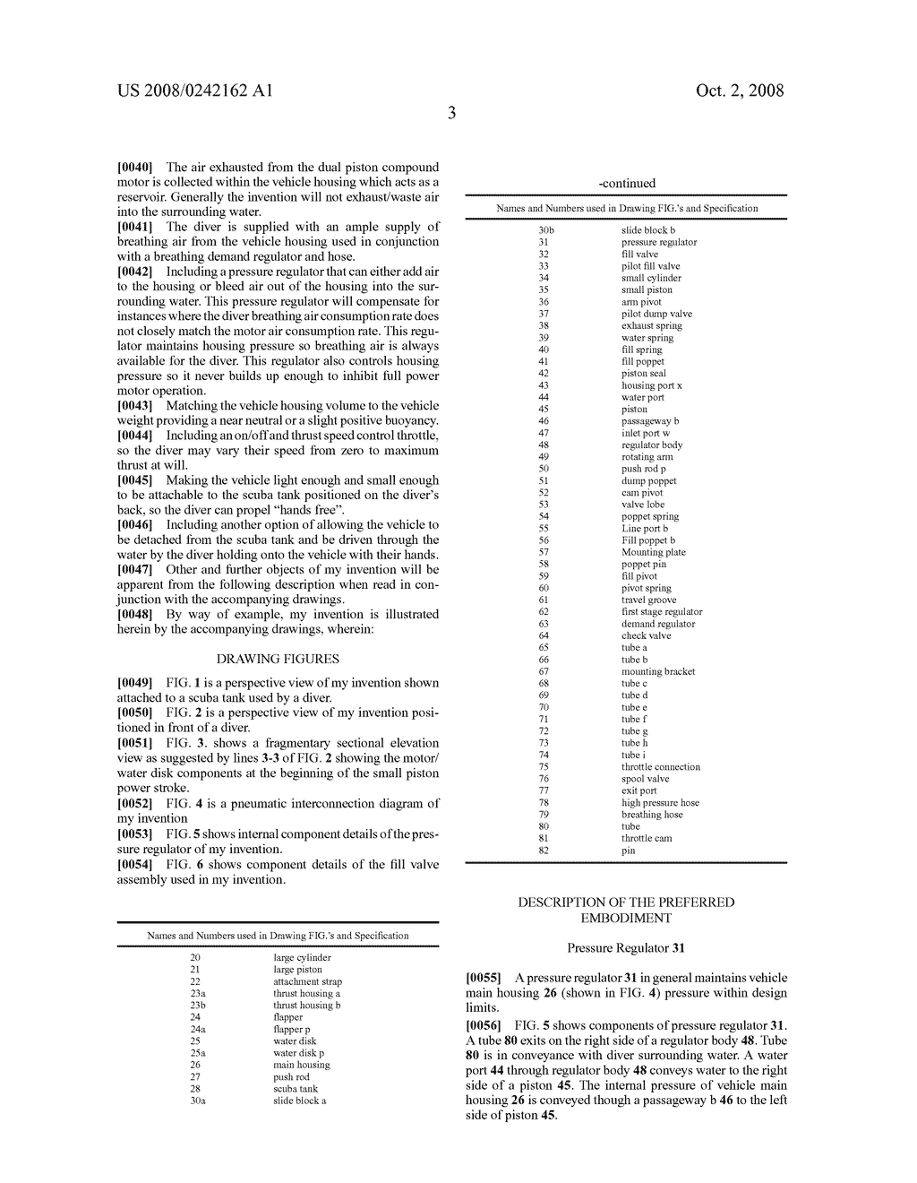 Scuba tank air powered, steady pulling, diver propulsion device uses dual compound pistons attached to dual water thrusters at efficiency where breathing air is supplied to diver without curtailing normal dive time - diagram, schematic, and image 08