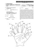 Webbed finger sheaths for swimming aid diagram and image