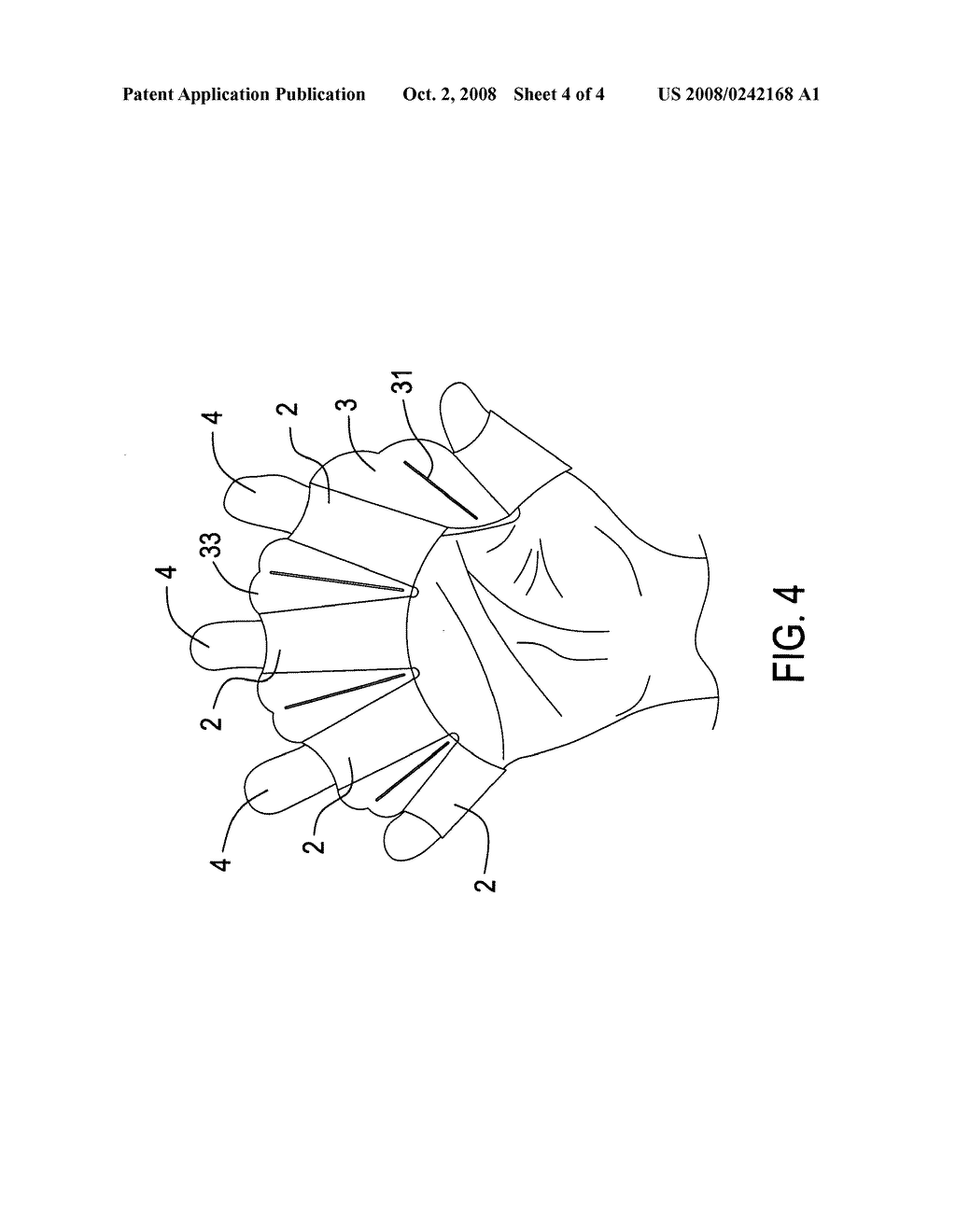 Webbed finger sheaths for swimming aid - diagram, schematic, and image 05