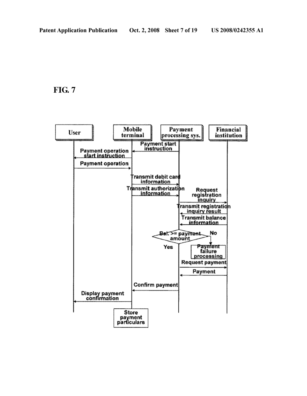 Mobile terminal with user identification card including personal finance-related information and method of using a value-added mobile service through said mobile terminal - diagram, schematic, and image 08