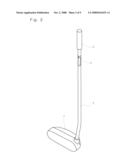 Golf Putter Having A Function Of Providing Putting Information diagram and image