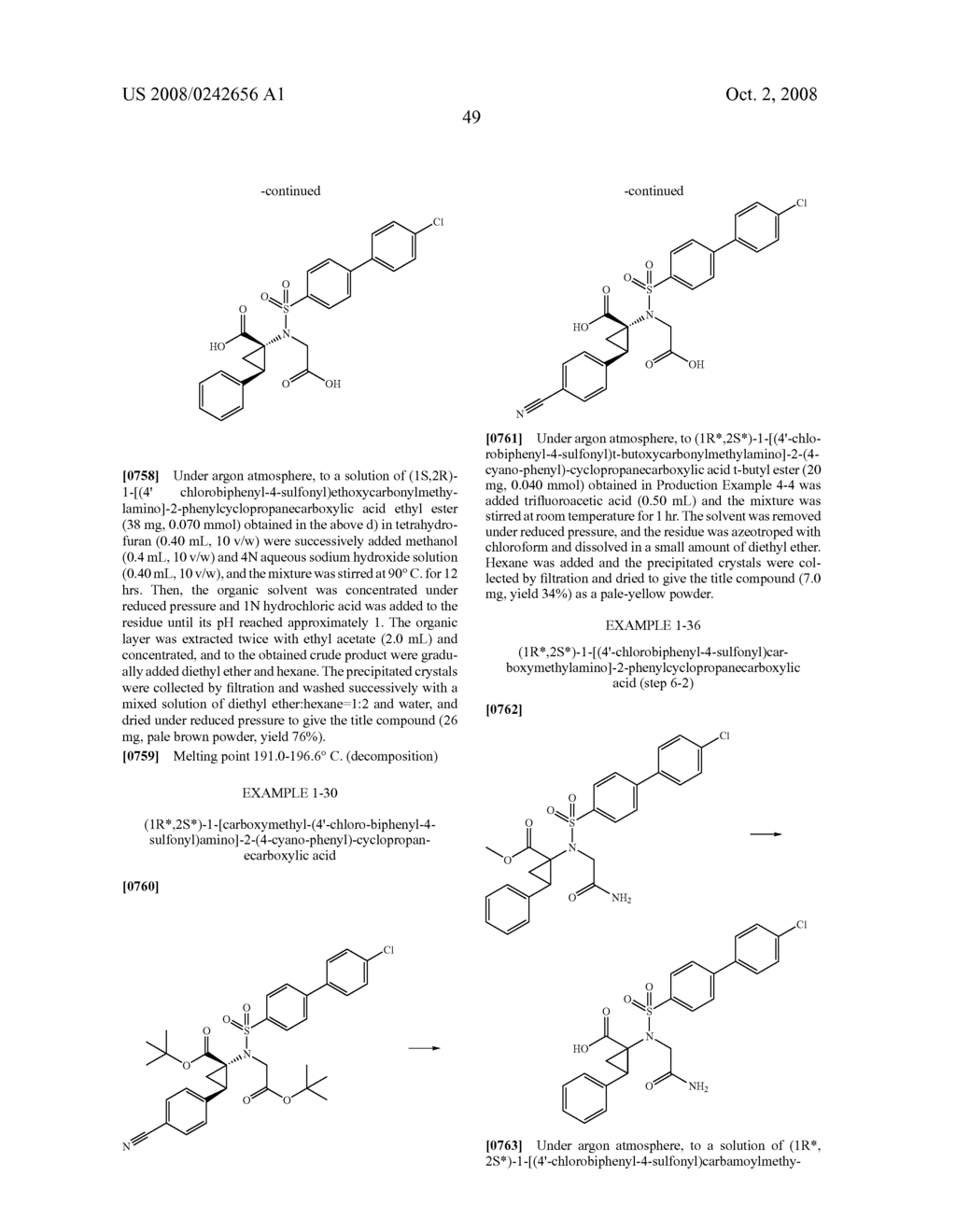 N-Substituted-N-Sulfonylaminocyclopropane Compounds and Pharmaceutical Use Thereof - diagram, schematic, and image 50