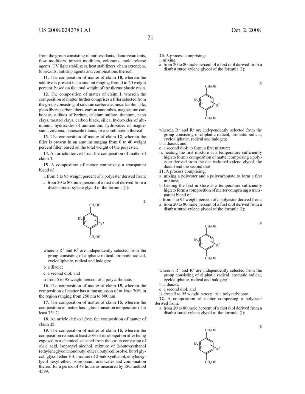 POLYESTER COMPOSITIONS HAVING IMPROVED HEAT RESISTANCE - diagram, schematic, and image 22