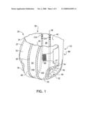 Absorbent articles with external access to internal conductors diagram and image