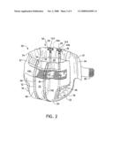 Absorbent articles with external access to internal conductors diagram and image